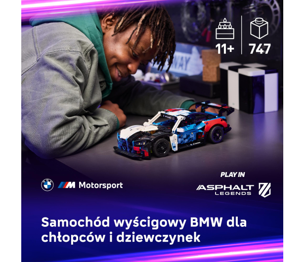 LEGO TECHNIC 42226 Samochód wyścigowy BMW M4 GT3 EVO - 1489549 - zdjęcie 4